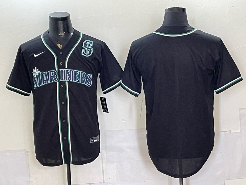 Men 2026 Seattle Mariners blank black Nike MLB Jersey 0801007->seattle mariners->MLB Jersey